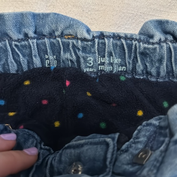 Gap Toddler Fleece-Lined Just Like Mom Jeans with Washwell - Picture 4 of 4